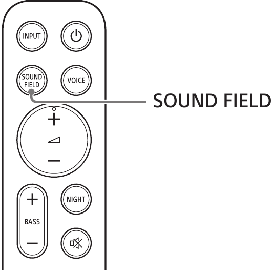 Sony - HT-SD40 - Genieten van surround-effect - SOUND FIELD-knop Genieten van surround-effect - SOUND FIELD-knop