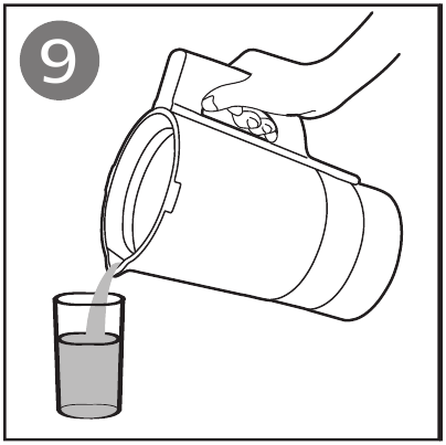 Philips - HR2088 - Giet de gekookte ingrediënten/soep eruit Giet de gekookte ingrediënten/soep eruit