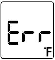 Foutsymbool tijdens het meten