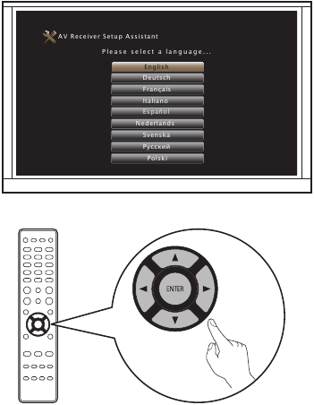 Marantz - SR5015 - De installatie-assistent op het scherm volgen De installatie-assistent op het scherm volgen