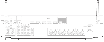 Marantz - NR1200 - Installatie zonder verbinding met tv - Twee antennes Installatie zonder verbinding met tv - Twee antennes
