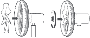 smartmi - Standing Fan 2S ZLBPLDS03ZM - Installatie van ventilatorbladen Installatie van ventilatorbladen