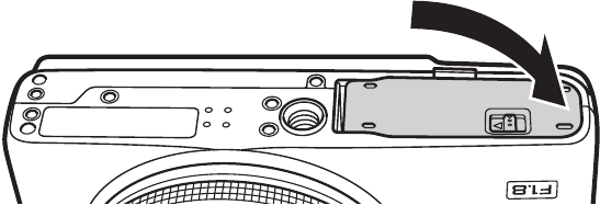 Olympus - XZ-1 - De batterij en de geheugenkaart plaatsen - Stap 3 De batterij en de geheugenkaart plaatsen - Stap 3