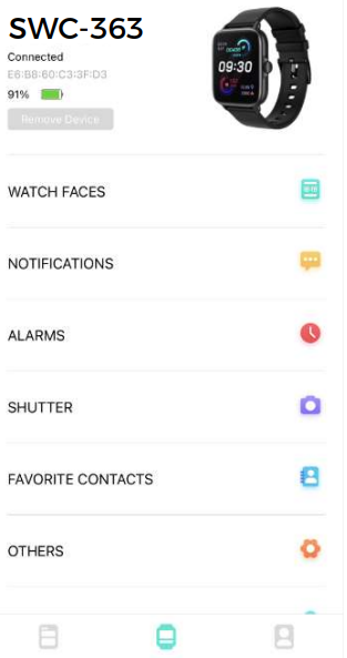 Denver - SWC-363 - Verbind de smartwatch met de app - Stap 3 Verbind de smartwatch met de app - Stap 3