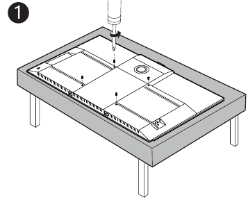 TCL - 65C825 - Mount to the Wall - Step 1 Aan de muur bevestigen - Stap 1
