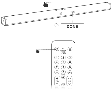 JBL - Harman Bar 3.1 - IR afstandsbediening leren - Stap 2 IR afstandsbediening leren - Stap 2