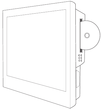 RCA - LED32G30RQD - Een schijf plaatsen in de DVD-speler Een schijf plaatsen in de DVD-speler
