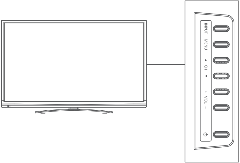 RCA - LED32G30RQD - Toetsenbordknoppen Toetsenbordknoppen