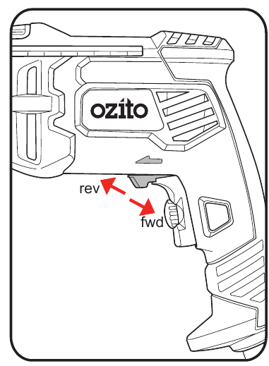 Ozito - HDR-3000 - Vooruit/Achteruit Schakelaar Vooruit/Achteruit Schakelaar