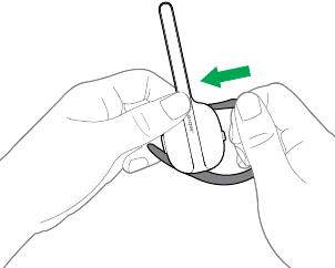 Jabra - Talk 30 - Hoe te dragen - Stap 2 - Draai de headset om Hoe te dragen - Stap 2 - Draai de headset om