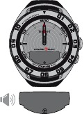 Het horloge staat in de stand-by stand