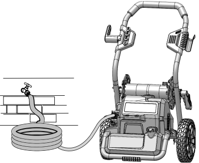 BAUER - 20141E-B - Gereedschap instellen - Stap 2 - Watertoevoer Gereedschap instellen - Stap 2 - Watertoevoer
