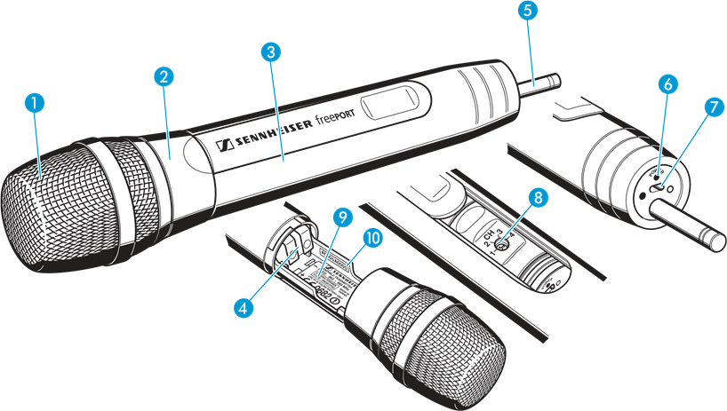 Sennheiser - freePORT - SKM 3 radiomicrofoon SKM 3 radiomicrofoon