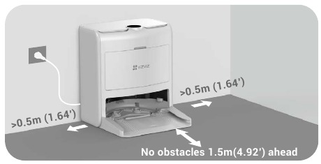 EZVIZ - RS2 - Sluit de voeding aan op het basisstation Sluit de voeding aan op het basisstation