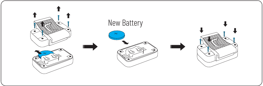 WUBEN - B1 - Installatie - De batterij vervangen Installatie - De batterij vervangen