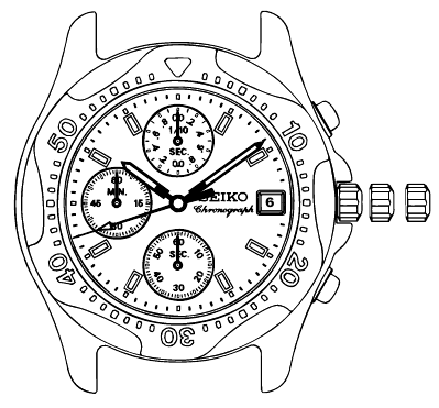 Seiko - V657 - STOPWATCH STOPWATCH