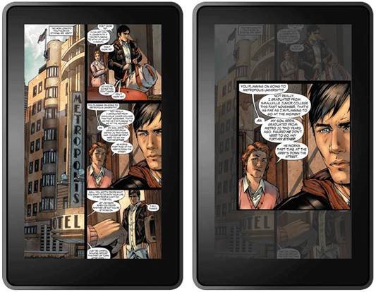 Amazon - Kindle Fire - Voorbeeld van stripromans Voorbeeld van stripromans