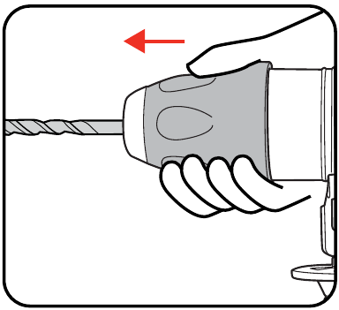 Ozito - RHD-4100 - De SDS+ ACCESSOIRES gebruiken - Stap 4 De SDS+ ACCESSOIRES gebruiken - Stap 4