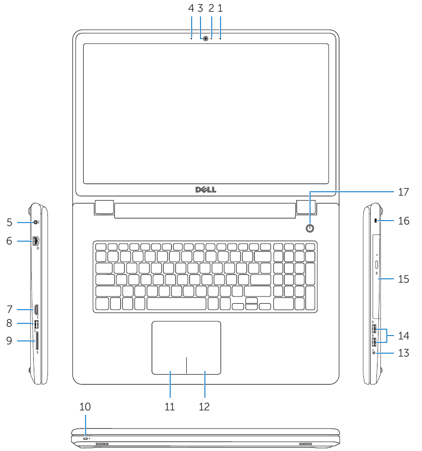 Dell - Inspiron 17 5000 Series - Overzicht - Deel 1 Overzicht - Deel 1