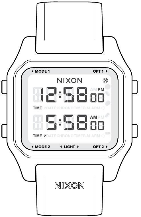 NIXON - THE STAPLE - FUNCTIES - TIJDMODUS FUNCTIES - TIJDMODUS