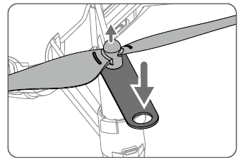 DJI - Tello - De propellers losmaken De propellers losmaken