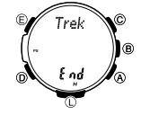 Trek logboek update stoppen display
