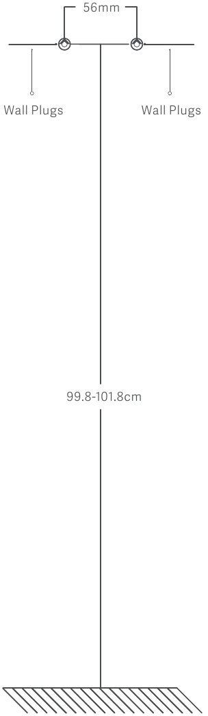 Xiaomi - Mi Vacuum Cleaner Light - De muurbevestiging bevestigen - Stap 1 - Boor twee gaten De muurbevestiging bevestigen - Stap 1 - Boor twee gaten