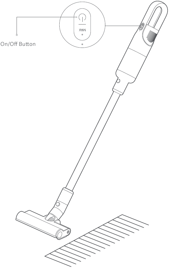 Xiaomi - Mi Vacuum Cleaner Light - In-/uitschakelen In-/uitschakelen