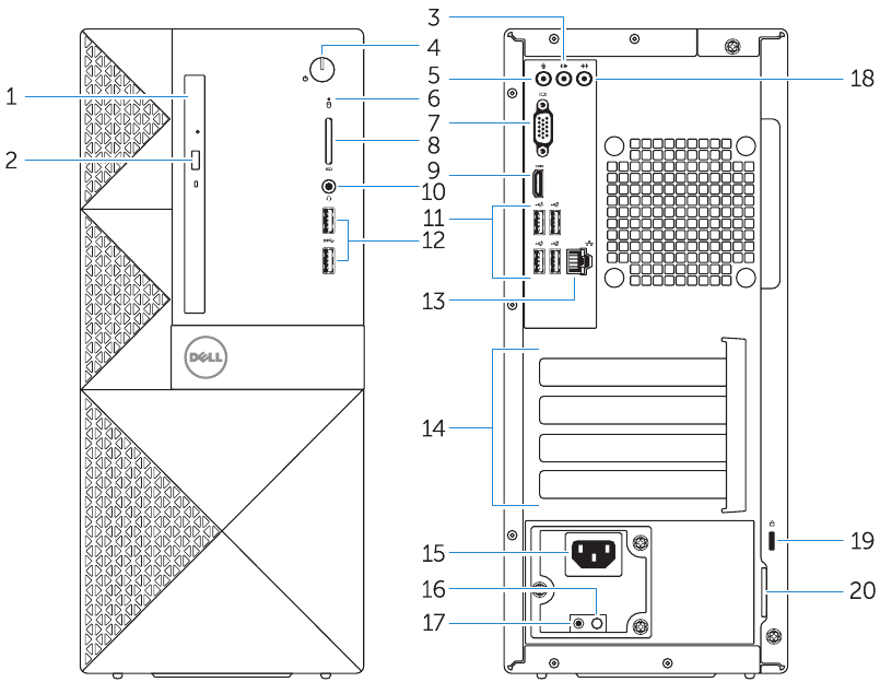 Dell - Vostro 3650 - Functies Functies