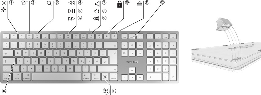Cherry - KC 6000C FOR MAC - Overzicht Overzicht