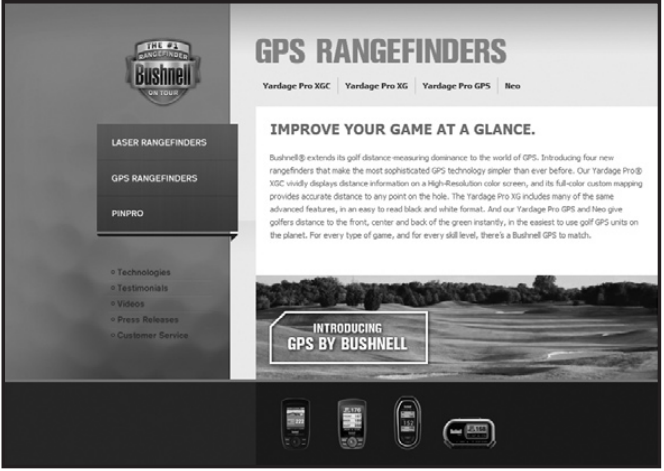 Bushnell - Yardage Pro XGC - Bushnell Golf GPS-website Bushnell Golf GPS-website