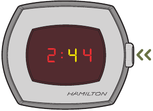 HAMILTON - AMERICAN CLASSIC PSR - Het tiental minuten instellen Het tiental minuten instellen