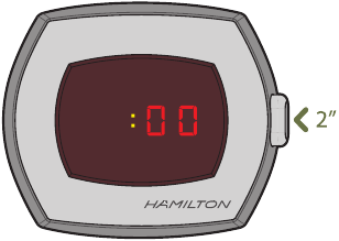HAMILTON - AMERICAN CLASSIC PSR - Overschakelen naar de secondeninstelling Overschakelen naar de secondeninstelling