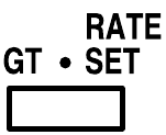 eindtotaal/tarief instelling modus selector