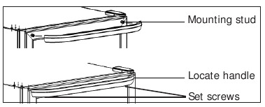 Frigidaire - FFBC4622QS - Installatie van de handgreep Installatie van de handgreep