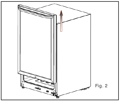 Frigidaire - FFBC4622QS - De draairichting van de deur omkeren - Stap 2 De draairichting van de deur omkeren - Stap 2