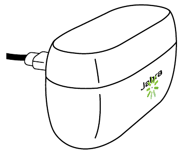 Jabra - Elite 4 - STATUS OPLAADCASE BIJ AANSLUITING MET USB-KABEL STATUS OPLAADCASE BIJ AANSLUITING MET USB-KABEL