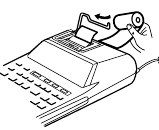 Papierrol in papierhouder plaatsen