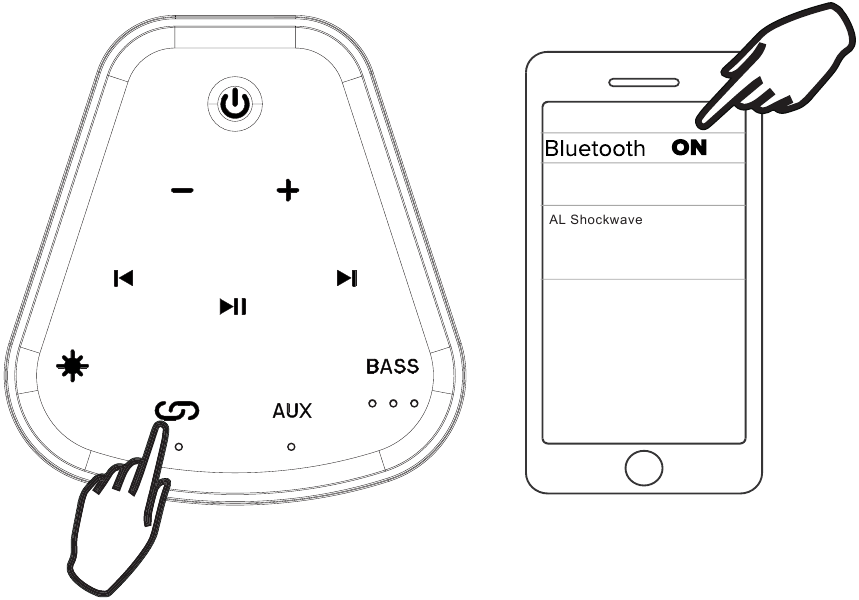 Altec Lansing - Shockwave - Bluetooth-verbinding Bluetooth-verbinding