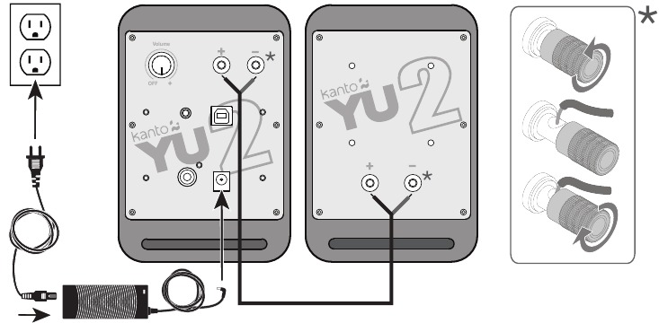 Kanto - YU2 - Uw apparaat instellen - Een voeding aansluiten Uw apparaat instellen - Een voeding aansluiten