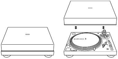 Audio-Technica - AT-LP120XUSB - De stofkap installeren/verwijderen De stofkap installeren/verwijderen