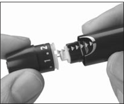 Accu-Chek - Softclix - Een vingerprik uitvoeren - Stap 3 Een vingerprik uitvoeren - Stap 3