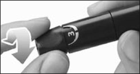 Accu-Chek - Softclix - De diepte selecteren De diepte selecteren