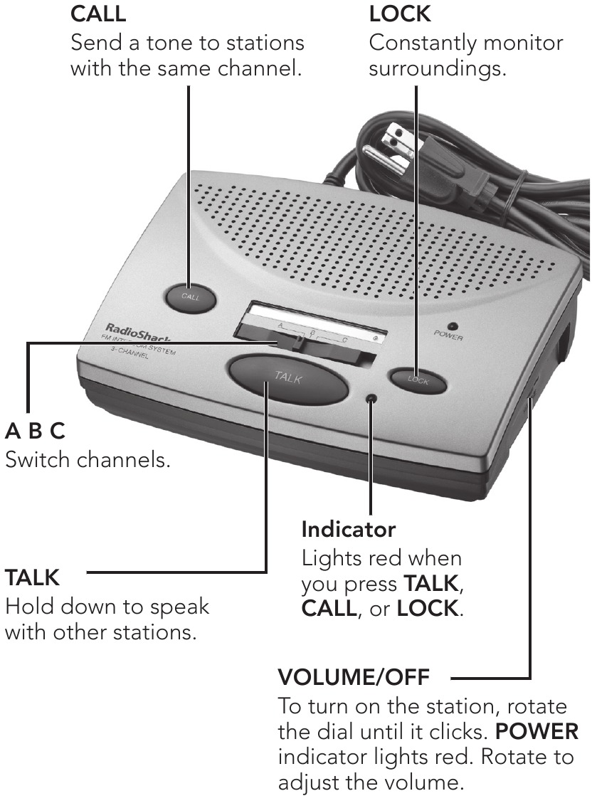 Radio Shack - 43-3105 - Installatie - Bediening en Beschrijving Installatie - Bediening en Beschrijving