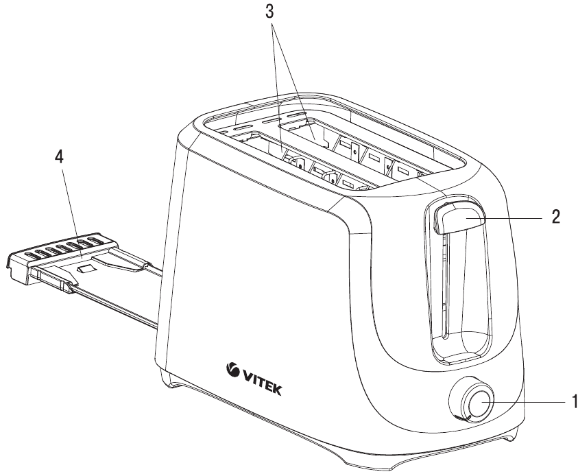 Vitek - VT-9001 - Apparaat Overzicht Apparaat Overzicht