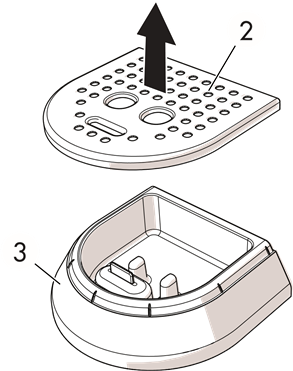 Smeg - ECF01 - De lekbak reinigen - Stap 2 De lekbak reinigen - Stap 2