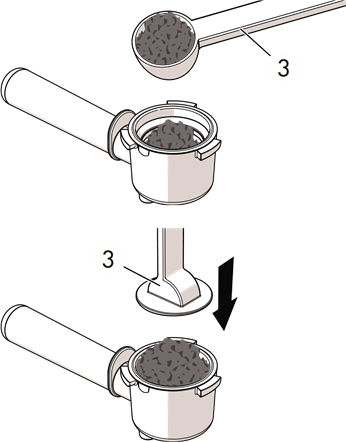 Smeg - ECF01 - Hoe maak je espresso - Stap 2 Hoe maak je espresso - Stap 2