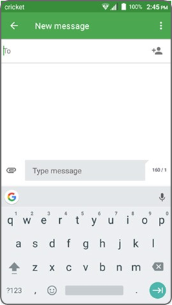 Een sms-bericht verzenden