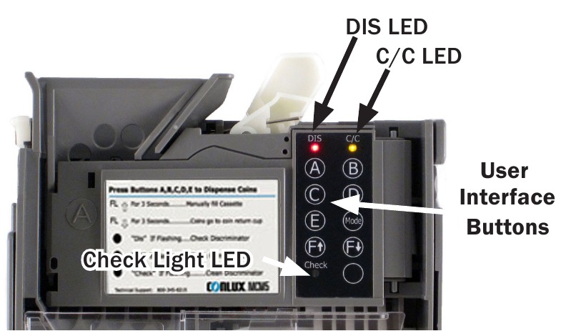 Conlux - MCM5 - DIAGNOSTISCHE LED's DIAGNOSTISCHE LED's