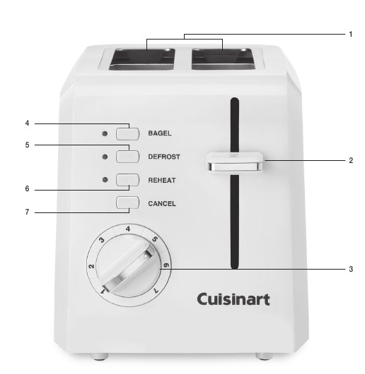 Cuisinart - CPT-122 Series - Apparaatoverzicht Apparaatoverzicht